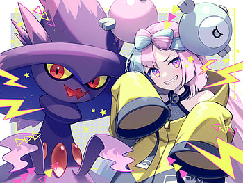 Mismagius & Iono, Iono (Pokémon), video game, Pokémon: Scarlet And Violet HD wallpaper