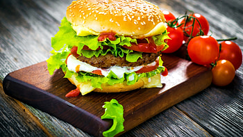 Fresh ingredients, Colorful ensemble, Hearty meal, Yummy combination HD wallpaper