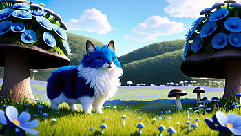 Little kitten in a dream world, dream, cat, kitten HD wallpaper