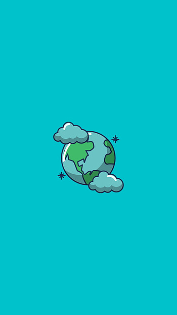 Dünya, symbol, art, yesil, mavi, gezegen, earth, dunya HD phone wallpaper