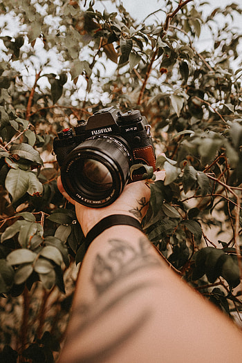 Hand, Tattoo, Technologies, Technology, Camera HD phone wallpaper