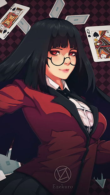 Yumeko's Gambit — Kakegurui , Yumeko Jabami, Anime, Kakegurui HD phone wallpaper