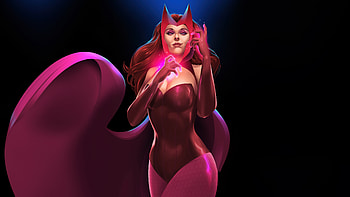 Scarlet Witch Cosmic Defender, scarlet-witch, artwork, art, digital-art, superheroes, artstation HD wallpaper