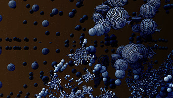 Abstract, Fractal, Space, Balls HD wallpaper