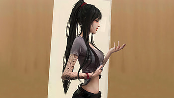 Cgi Fantasy Girl Long Hair , fantasy-girls, cgi, artist, artwork, digital-art HD wallpaper