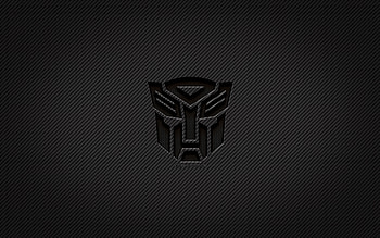 Transformers carbon logo, , grunge art, carbon background, creative, Transformers black logo, cinema logos, Transformers logo, Transformers HD wallpaper
