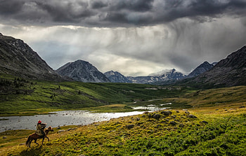 Dark Clouds, river, black, mountains, cloud HD wallpaper