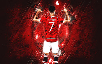 Cristiano Ronaldo, number 7, Manchester United FC, Premier League, CR7, football star, England, football, Ronaldo Manchester United HD wallpaper