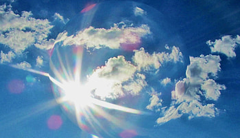 Circle Of Clouds, white, abstract, sphere, clouds, sky, nature, sun HD wallpaper