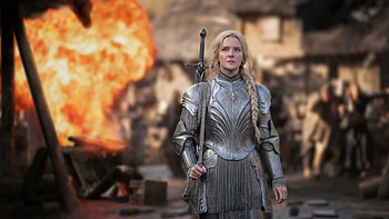 Morfydd Clark As Galadriel The Lord of the Rings The Rings of Power HD wallpaper