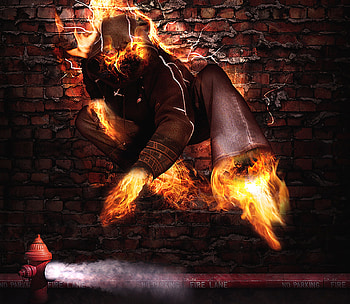 Combustion Fire, fire, dark HD wallpaper