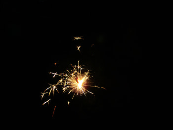 Night, Sparks, Bengal Lights, Sparklers HD wallpaper