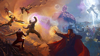 Avengers Infinity War Final Battle HD wallpaper