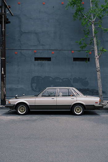 Cars, Car, Machine, Grey, Side View, Retro HD phone wallpaper