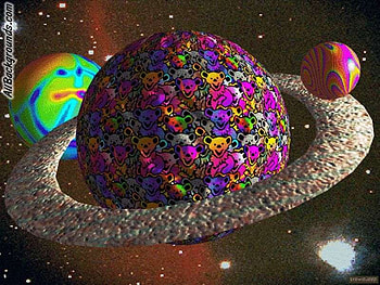 GRATEFUL DEAD, multi, grateful, bears, planets, abstract, color, dead HD wallpaper
