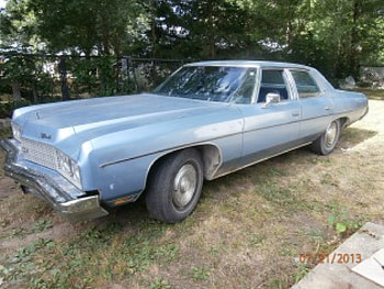 73 Chevy Impala, blue, classics, autos, cars, chevy HD wallpaper