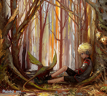 Trees, Art, Forest, Loneliness, Child HD wallpaper
