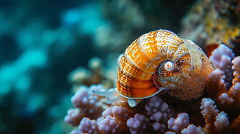 Sea snail coral macro, Sea snail, underwater, ocean, nature, coral HD wallpaper