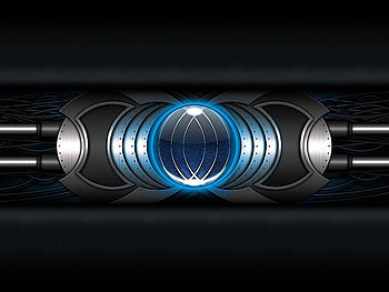 Armor, blue, circle, abstract, layers, silver, metal, bars HD wallpaper