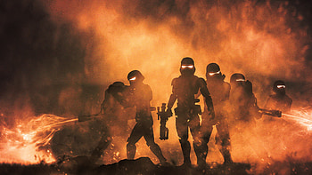 First Order Flame Trooper, star-wars, artist, artwork, digital-art, behance HD wallpaper