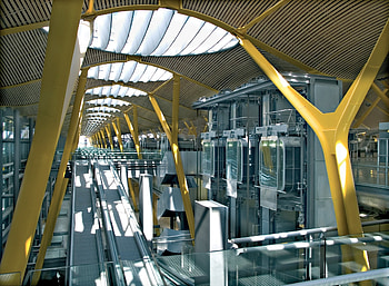 Adolfo Suarez Madrid-Barajas Airport, Architectural marvel, Aviation hub, Modern infrastructure HD wallpaper