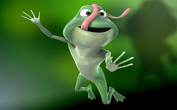 Pink, 3D, Bounce, Jump, Language, Tongue, Long, Frog HD wallpaper