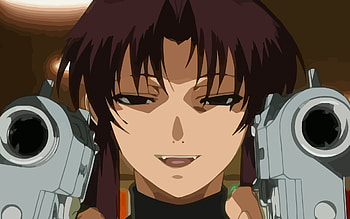 revy black lagoon, gun, black, lagoon, revy HD wallpaper
