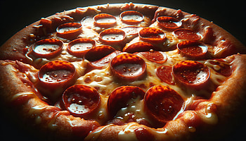 Savory Pepperoni Pizza, pizza, pepperoni pizza, pepperoni, cheese, food HD wallpaper