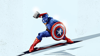 Captain America Resolve, captain-america, superheroes, artwork, digital-art HD wallpaper
