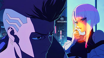 Cyberpunk Edgerunners - David & Lucy, Cyberpunk: Edgerunners, David (Cyberpunk: Edgerunners), Lucy (Cyberpunk: Edgerunners), Anime Girl, Smoking HD wallpaper