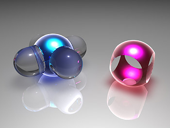boolean objects, abstract, 3d, boolean HD wallpaper