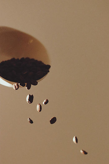 Food, Coffee, Plate, Grains, Coffee Beans, Grain, Beige HD phone wallpaper
