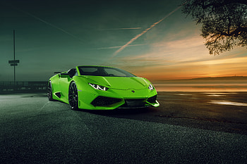 Novitec Torado Lamborghini Huracán, green, sports car HD wallpaper