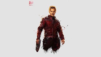 Star Lord In Avengers Infinity War Artwork, star-lord, avengers-infinity-war, infinity-war, avengers, 2018-movies, movies, artwork, artist, artstation HD wallpaper