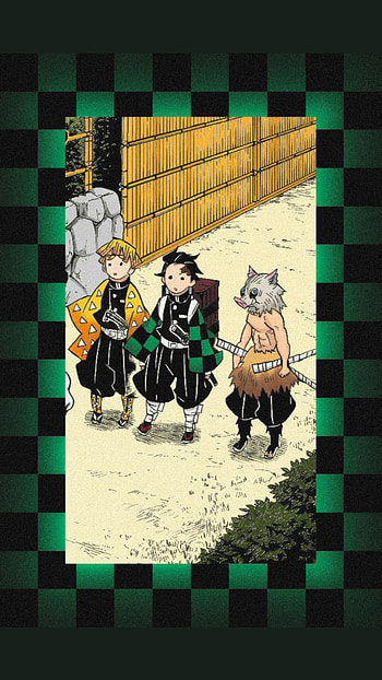 Demon Slayer Trio, Kimetsu No Yaiba, Anime, Demon Slayer HD phone wallpaper