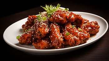 Savory Glazed Chicken Wings, Chicken Wings, food, chicken HD wallpaper