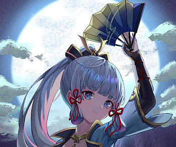 Kamisato Ayaka, Kamisato Ayaka (Genshin Impact), video game, Genshin Impact HD wallpaper