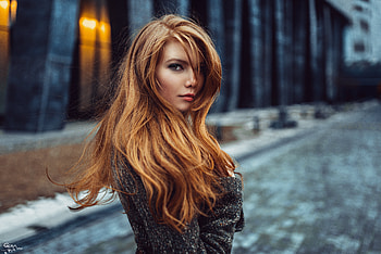 redhead girl, girl, redhead, model, nice HD wallpaper