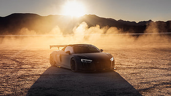 Audi R8 On The Vegas Dry Lake Bed , audi-r8, audi, cars, 2021-cars, behance, desert HD wallpaper