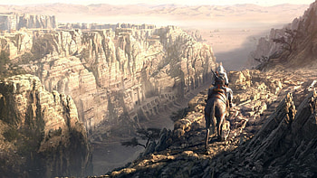 ... Background Full . assassins creed, desmond miles, canyon, desert, mountains HD wallpaper