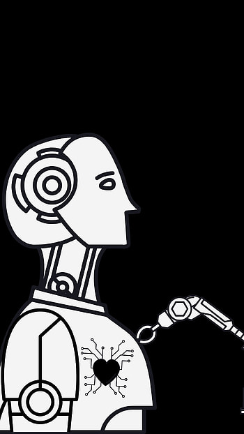 future, peripheral, art, heartbroken, japan, trend, black, technology, heart, robot, hit, daily, anime, modifications HD phone wallpaper