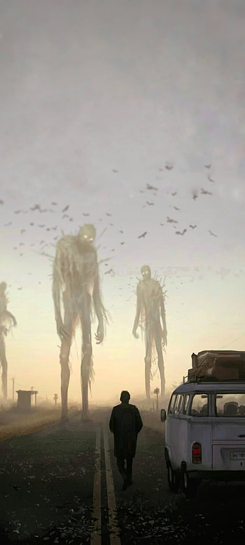 Tall monster, sky, spooky, horror HD phone wallpaper