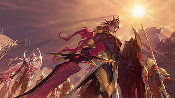 Leona Corrupted LoR LoL PC, Video Game, Legends Of Runeterra, League Of Legends, Leona (League Of Legends) HD wallpaper