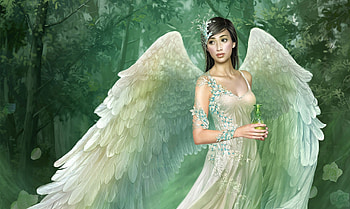 Angel, abstract, fantasy, other, woman HD wallpaper