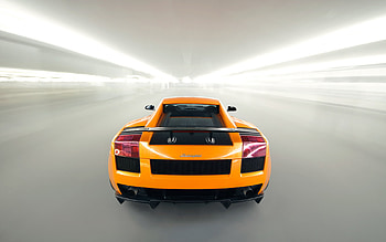 Yellow Back Lamborghini, back, lamborghini, car, yellow HD wallpaper