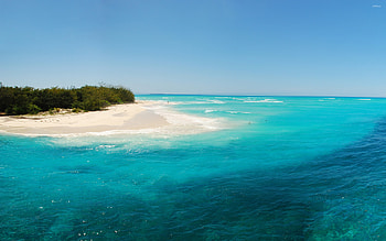 Azure beach views, Coastal bliss, Sandy shores, Beachscape charm HD wallpaper