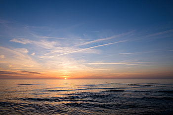 Nature, Sunset, Sky, Sea, Sun, Horizon HD wallpaper