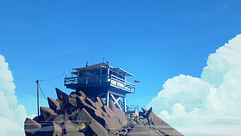 Firewatch Game Tower, firewatch, games, artist, digital-art, ps-games, pc-games HD wallpaper
