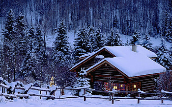 dreamy, scene, snow, , scenery, warmly, house HD wallpaper