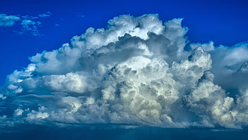 White clouds, sky, nature HD wallpaper